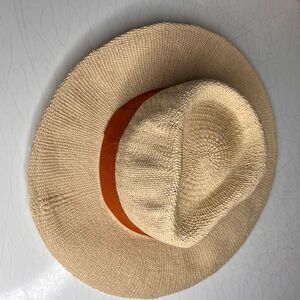 Elizabeth and James Panama hat orange band
